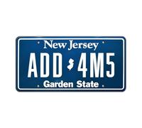 Mercredi | ADD4MS | Plaque d'immatriculation en métal estampillé