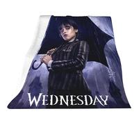 Mercredi Addams Couverture Polaire en Flanelle pour Canapé 100x150cm(Style 3)