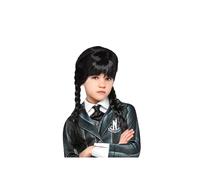 Mercredi Addams Enfant Perruque Famille Filles Déguisement Halloween
