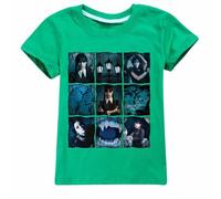 Mercredi Addams Enfants Tshirts Tee Coton été Tops Casual Regular T-Shirt pour Cadeau pour garçons et Filles