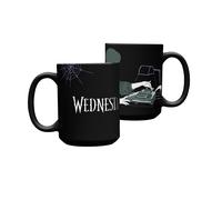 Mug en Céramique Grupo Erik - Mercredi - 35 cl / 350 ml / 11,8 oz - 9,5 x 8 cm - Mug à Café / Thé - Cadeaux sympas - Mercredi Addams