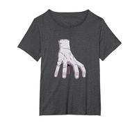 Mercredi - Chose T-Shirt, Femme Grandes Tailles, Chiné Foncé, 6X