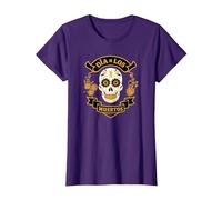 Mercredi - Día de Los Muertos T-Shirt, Femme, Violet, XL