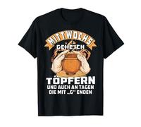 Mercredi Je Vais Faire des casseroles en céramique poterie en Argile T-Shirt