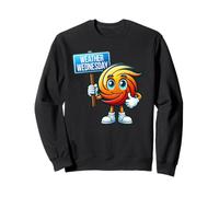 Mercredi Météo, Mascotte de Météorologie, Amoureux des ouragans Sweatshirt