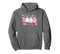 Mercredi, Nous portons Un Joli fantôme Rose pour Halloween Sweat à Capuche