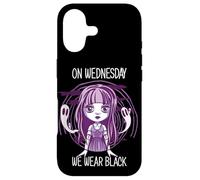 Mercredi on Wednesday we Wear Black Gothic Halloween Night Coque pour iPhone 17