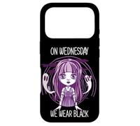 Mercredi on Wednesday we Wear Black Gothic Halloween Night Coque pour iPhone 17 Pro