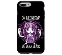 Mercredi on Wednesday we Wear Black Gothic Halloween Night Coque pour iPhone 7 Plus/8 Plus