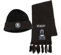 Ensemble bonnet et Ã©charpe Cerda Wednesday Noir TU