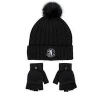 Cerda Ensemble bonnet et gants Wednesday – 2 pièces, multicolore, Taille Unique enfant