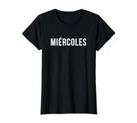 Mercredi T-Shirt Graphique avec Valeur, Femme, Noir, L