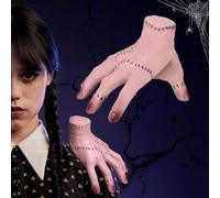 Mercredi Thing Handa, 1 Paire Mercredi Addama Hand pour Cosplay Décorations, Addama Hand pour Décoration d'halloween Mercredi Addama Main en Latex