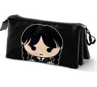 Mercredi Triple Federmäppchen Chibi Noir