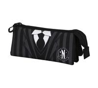 Mercredi Uniform Trousse Triple FAN 2.0, Noir Noir