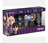 Mercredi Wednesday Addams 4 Figurine 7 cm ENID Bianca Originale MINIX TV