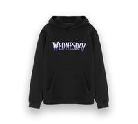 Mercredi Womens Sweatshirt à Capuche | Sweat à Capuche Graphique à Logo Violet Classique pour Dames en Noir | Netflix Series One Merchandise Sweat à Capuche pour Adultes | La Famille Addams