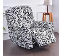 MeRcri Housse de Fauteuil Relax Electrique 1 Place Housse de Fauteuil Relax Inclinable Extensible 4 Pièce Imprimé Antidérapant Couvre pour Fauteuil Relax Inclinable (Color : #105)