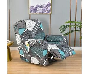 MeRcri Housse de Fauteuil Relax Electrique 1 Place Housse de Fauteuil Relax Inclinable Extensible 4 Pièce Imprimé Antidérapant Couvre pour Fauteuil Relax Inclinable (Color : #108)