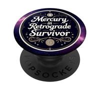Mercure in Retrograde Survivor Mystique Féminin Astrologique PopSockets PopGrip Adhésif