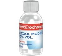 MERCUROCHROME - Alcool Antiseptique Concentré 90% Vol, Pureté Optimale pour Désinfection Rapide (Flacon 100mL) - Le lot de 4
