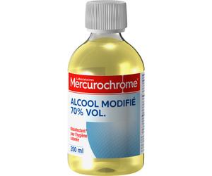 Mercurochrome Alcool Modifié À 70% Vol. Hygiène Cutanée Flacon 200ml
