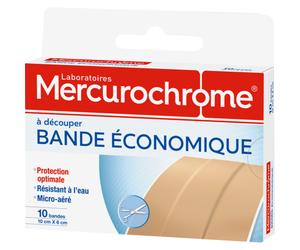 Mercurochrome Bande Économique À Découper 10x6cm Protection Optimale 10 Bandes