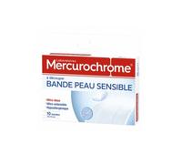 Mercurochrome Bande Peau Sensible 10 Unités