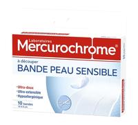Mercurochrome Bande Peau Sensible 10 Unités