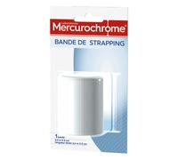 MERCUROCHROME - Bande de Strapping Maintien des Articulations - Format 2,5 m x 6 cm
