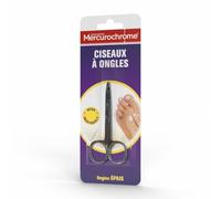 Mercurochrome Ciseaux à ongles – Ongles durs et épais – Coupe nette et précise – Acier inoxydable