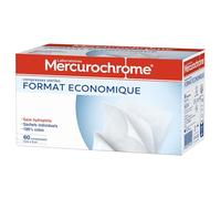 Mercurochrome Compresses stériles Mercurochrome - 60 unités
