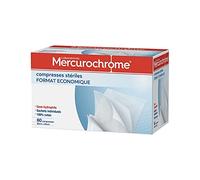 MERCUROCHROME - Compresses Stériles Taille (20X20Cm) 60 Compresses - Lot De 3