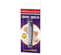 MERCUROCHROME - Coupe-ongles Précis en Acier Inoxydable avec Lime Intégrée, Coupe-ongles - Lot De 1