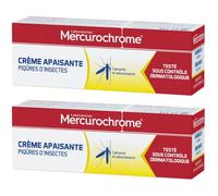 Mercurochrome Crème apaisante Piqûres d'insectes Pommade(S) 2x50 ml