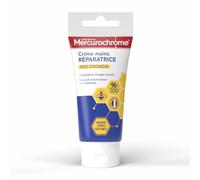 MERCUROCHROME Crème Mains Très Séches - Miel d’Acacia - Réparatrice - 50 ml | Marque N°1 des Premiers Soins, Hydratation Longue Durée, 96% Origine Naturelle, Prévient Crevasses, Fabriquée en France