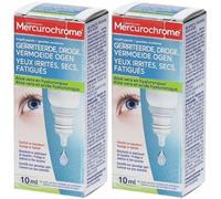 Mercurochrome Gouttes oculaires 10 ml collyre Ophtalmiques 2x10