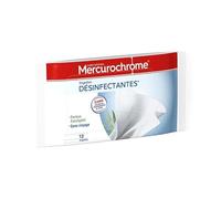 MERCUROCHROME - Mercurochrome Lingettes Désinfectantes Étui Fraîcheur 12 Unités - Lot De 4