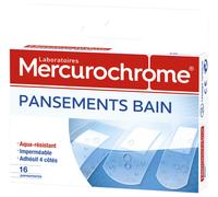 Mercurochrome Pansement Bain - Boite de 16