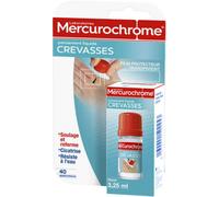 MERCUROCHROME - Pansement Liquide Crevasses - Forme un Film Protecteur Transparent - Soulage la douleur et Evite la réouverture des Crevasses - Résiste à l'Eau - Fabriqué en France