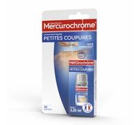MERCUROCHROME - Pansement Liquide Petites Coupures - Forme un Film Protecteur Transparent - Soulage la douleur, Protège des agressions extérieures et Favorise la cicatrisation