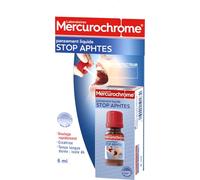 MERCUROCHROME - Pansement liquide stop aphtes - technologie Filmogel - Soulage la douleur - Aide à la Cicatrication - Flacon de 6 ml - Pinceau applicateur