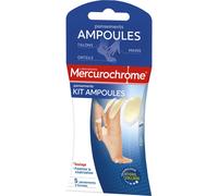 MERCUROCHROME Pansements Ampoules Hydrocolloïde 5 Pansements