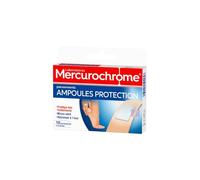 MERCUROCHROME Pansements Ampoules Protection - 10 Pansements Micro-Aérés Résistants à l'Eau, 2 Formats - Lot de 3