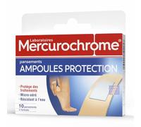MERCUROCHROME Pansements Ampoules Protection, Anti-Frottements - 10 unités