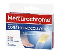 Mercurochrome Pansements Cors Hydrocolloides 8 Pansements Doigts Orteils
