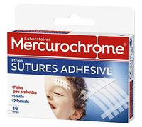 MERCUROCHROME - Pansements De Sutures Adhésifs X16 - Lot De 3
