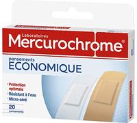 MERCUROCHROME - Pansements Economiques - Boite de 20 pansements adhésifs