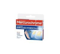 MERCUROCHROME - Pansements Hydrocolloïdes Protecteurs pour Ampoules, Confort et Soin Efficace (Boîte de 6) - Le Lot De 3
