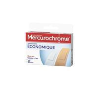 MERCUROCHROME Pansements Protection Optimale Résistant à l'Eau Micro-aéré X20